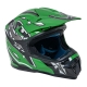 Kask Motocyklowy dla dzieci Enduro Zielony M